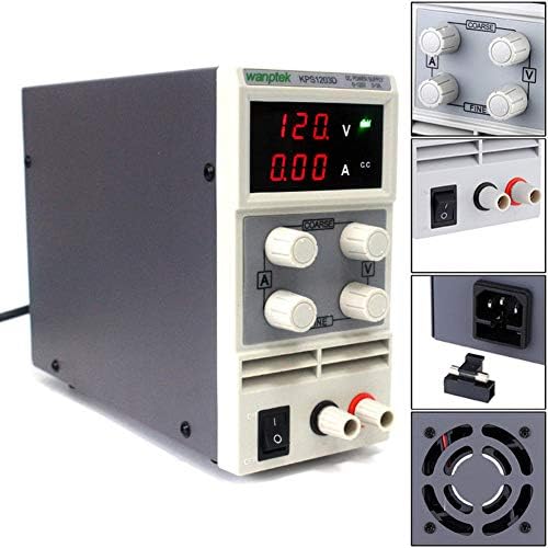 TOPCHANCESKPS1203D Adjustable High Precision Double LED Display Switch DC Power Supply Protection F