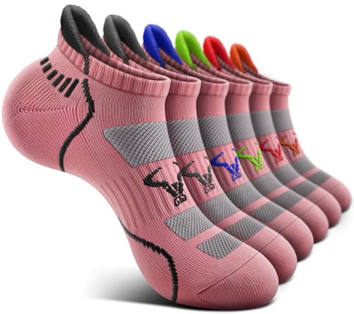 Image of BULLIANT Men Running Ankle Socks 6Pack-Cushioned Support-Low Cut No Show