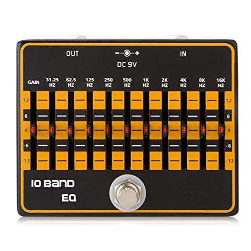 Zyzmh 10-Band Equalizer Electric Guitar Effects Pedal String Instrument Maintain Spare Parts For Beginner Guitar Effect Pedal #TOP25