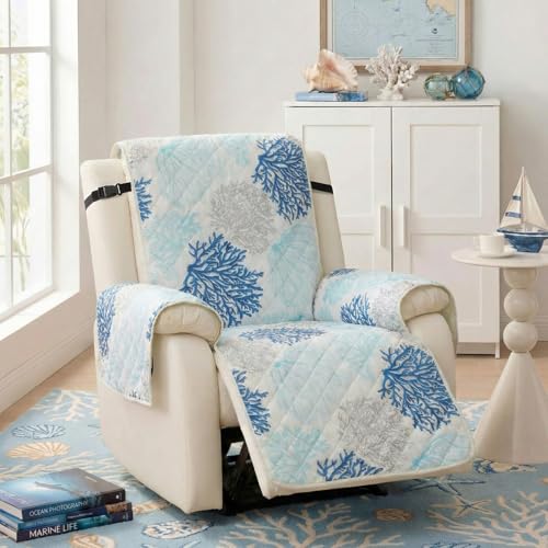 Quilted Coastal Recliner Slipcover