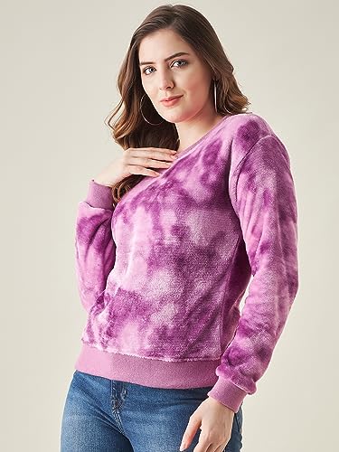 Image of Modeve Self Design Round Neck Casual Women Sweater||Winterwear||