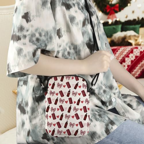 WCGXKO Pepper Themed Gift Soda Bow Gift Soda Addict Gift Soda Lover Gift Vodka Drinker Crossbody Bag4