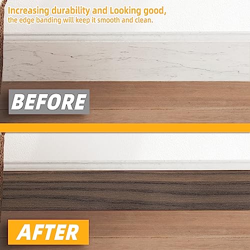 Image of GSCIT Club Walnut Wallpaper, 2.4 inch X 25ft Self Adhesive Wood Grain Repair Tape Walnut Repair Patch for Tables, Chairs, Baseboards, Doors, Windows, Floors, Handicraft DIY.