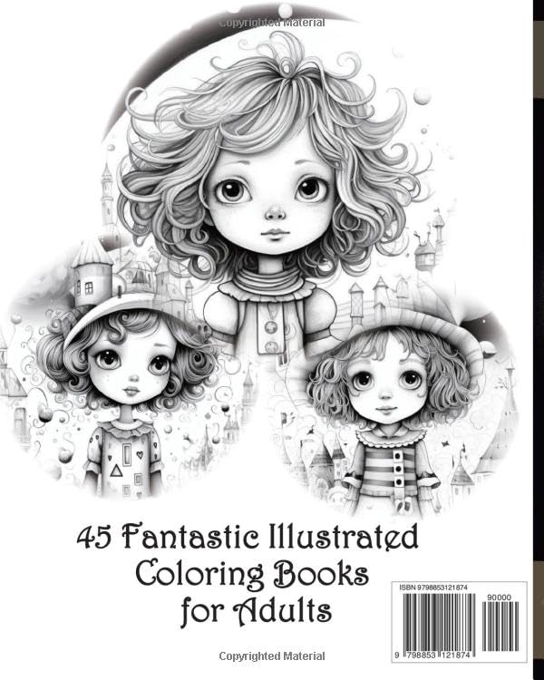 Miniatura 2 de Coloring book - Girl in the Fairy Tales - Grayscale 45 Fantastic Illustrated for Adults (Mindfulness Coloring Book for Adult Relaxation and Stress