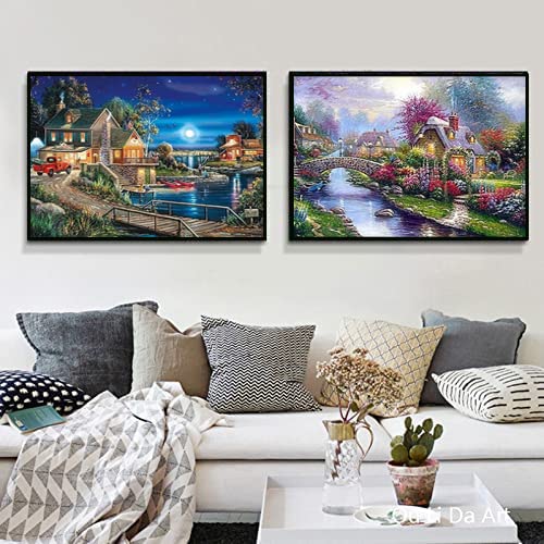 LWZAYS 6 Pack Landscape Diamond Painting Kit for Adults - Crystal Art Kit for Home Decor (30x40cm) - Image 5