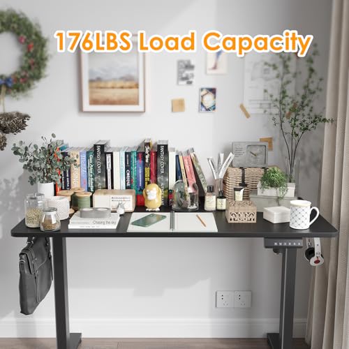 Image of STARY Electric Standing Desk Adjustable Height Sit Stand Home Office Desk with Splice Board