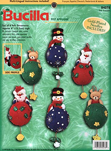 Kit de décorations de Noël en feutre Bucilla 84078 idée cadeau créatif