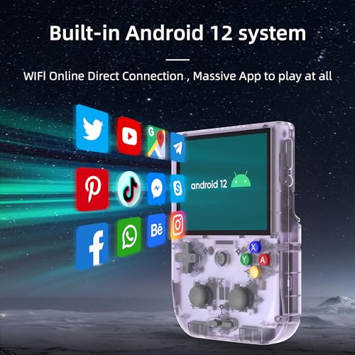 RG405V Retro Handheld Game Console , Unisoc Tiger T618 Android 12 System 4.0 Inch IPS Touch Screen S