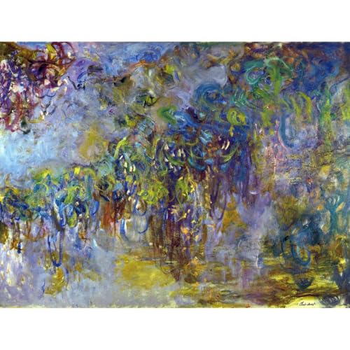 Wisteria Monet toile roulée grand format pour illuminer votre salon