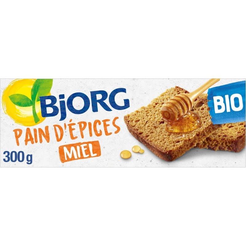 BJORG - Pain D'Épice Miel 300G - Lot De 4