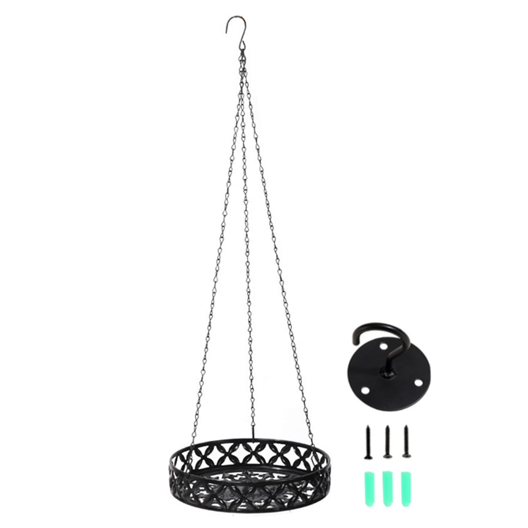 Cintre pour plantes en métal minimaliste et robuste avec chaînes de plafond chic