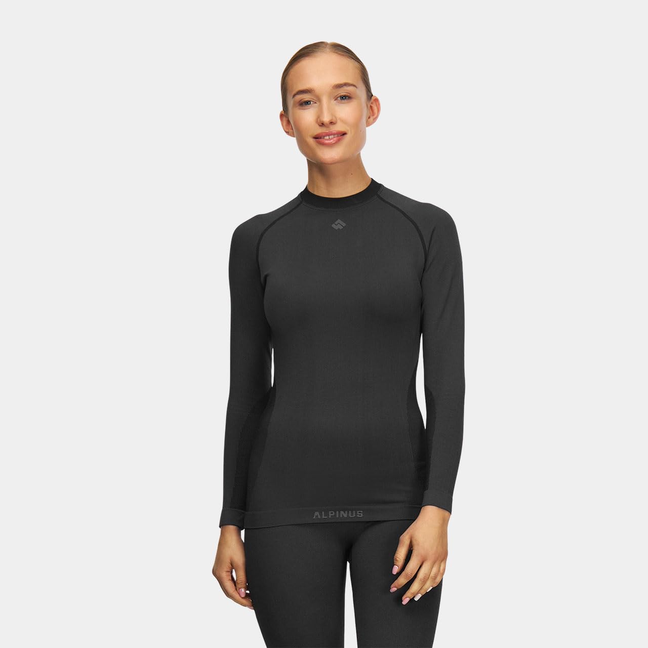 Alpinus - Thermounterwäsche Damen Set Moelv, Funktionsunterwäsche Schnelltrocknend, Thermo Unterwäsche Nahtlos, Thermowäsche, Funktionswäsche, Thermal Underwear