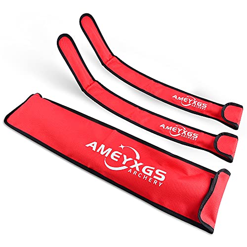 AMEYXGS Tir à l'arc Manches de Membre d'arc Sac pour poignée Arc Recurve Sacs d'arcs Porte-Arc Accessoires de Chasse (Rouge) Cover