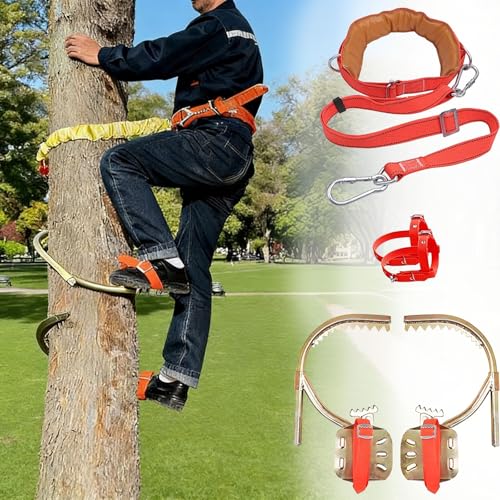 HDYZJQ Light/Utility Pole Climbing Spikes, Portable Tree Cli