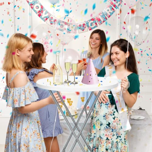 GUAGUA 32" Round Plastic Folding High Top Table - Versatile Bar, Cocktail & Portable Pub Table for Parties, Bistro & Events (White Set) by GUAGUA - Image 2