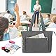 CURMIO Teacher Arbeitstasche für Frauen, Tragbare Lehrertasche mit gepolsterter Hülle, Aktentaschen mit Fächern für Laptop, Schulbedarf, Lehrerbedarf, LEERE Tasche, Grau