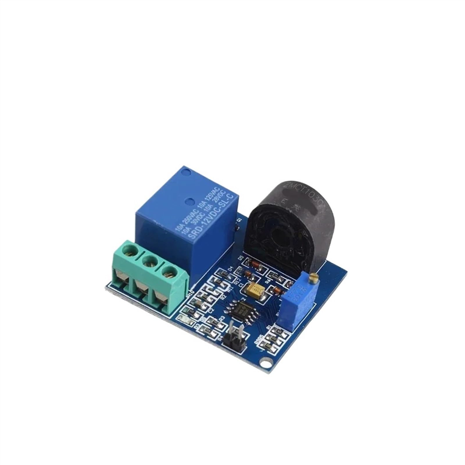 SBSSYVLMV AC Current Detection Sensor Module 5V 12V 24V Relay Protection 5A Over-Current Overcurrent Switch Output