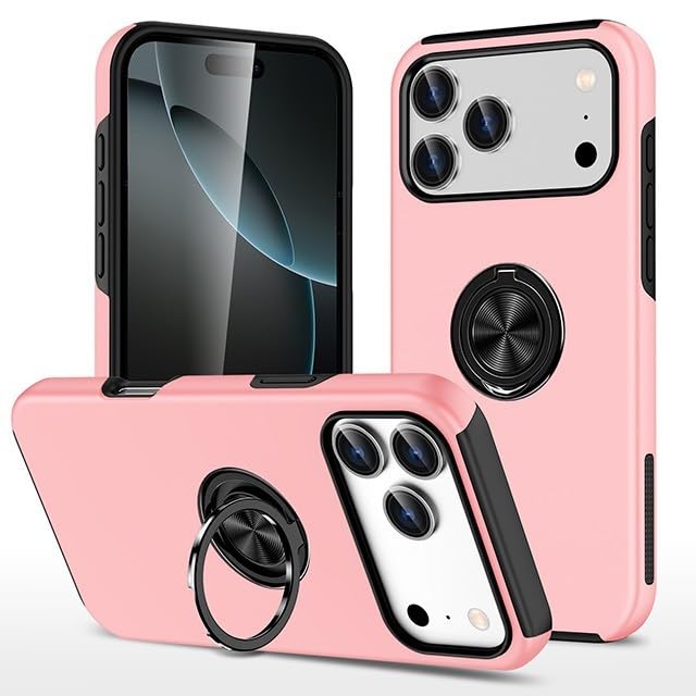 Coque rose clair iPhone 17 Air silicone rigide pour protection quotidienne