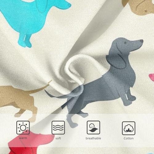 Colorful Dachshund Dogs Toddler Girls Underwear, Girl Underwear, 2T–8 Years3