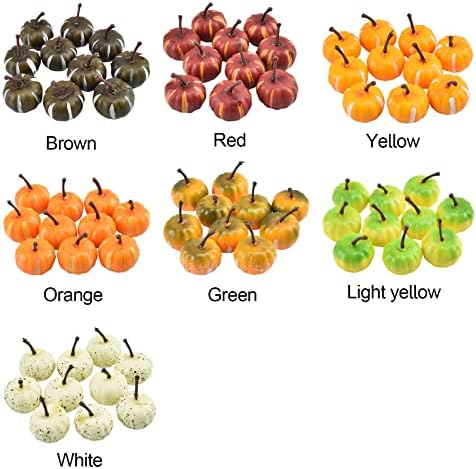 CPYGMXI Artificial Pumpkins, 6 PCS/10 PCS/12 PCS/24 PCS Fake Pumpkins Faux Harvest Pumpkins for Thanksgiving Party Halloween Holiday Decorations