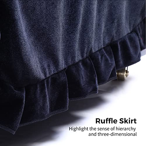 Ynester Upright Piano Cover Dust Cover Piano Full Cover Velvet Piano Cover Dustproof Moistureproof Piano Cover Fits Standard Size Piano Cover (Black) #TOP4