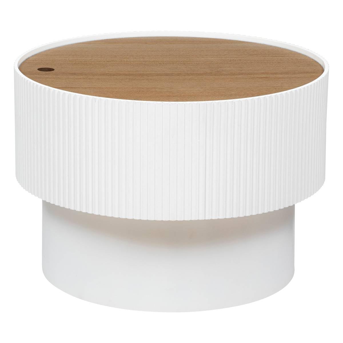 ATMOSPHERA CREATEUR D'INTERIEUR Mesa Baja baúl Enola Blanco