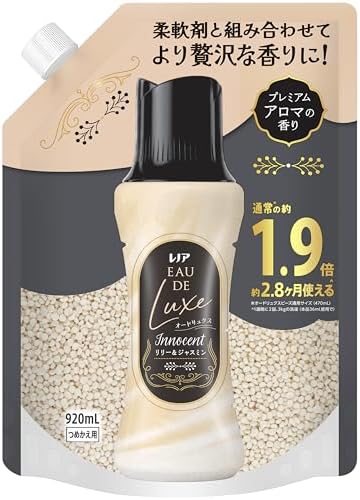 （21:30時点） レノア オードリュクス [新モデル] Innocent お洗濯の香り付けビーズ リリー&ジャスミンの香り 詰め替え 920mL 柔軟剤と一緒に使って香り長続き