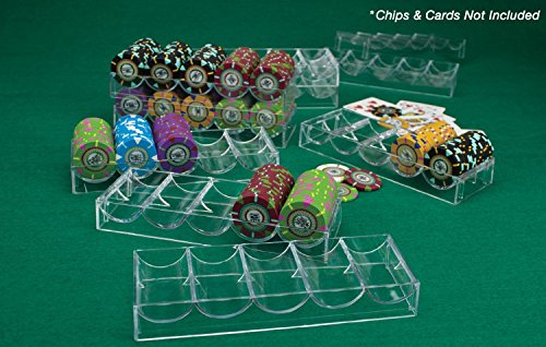Plateaux à jetons en acrylique transparent emboîtables pour sécuriser vos jetons