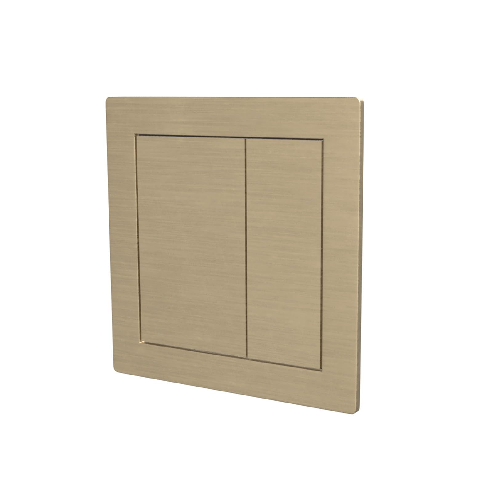 Nes Home Brushed Brass Square Button WC Flush Plate