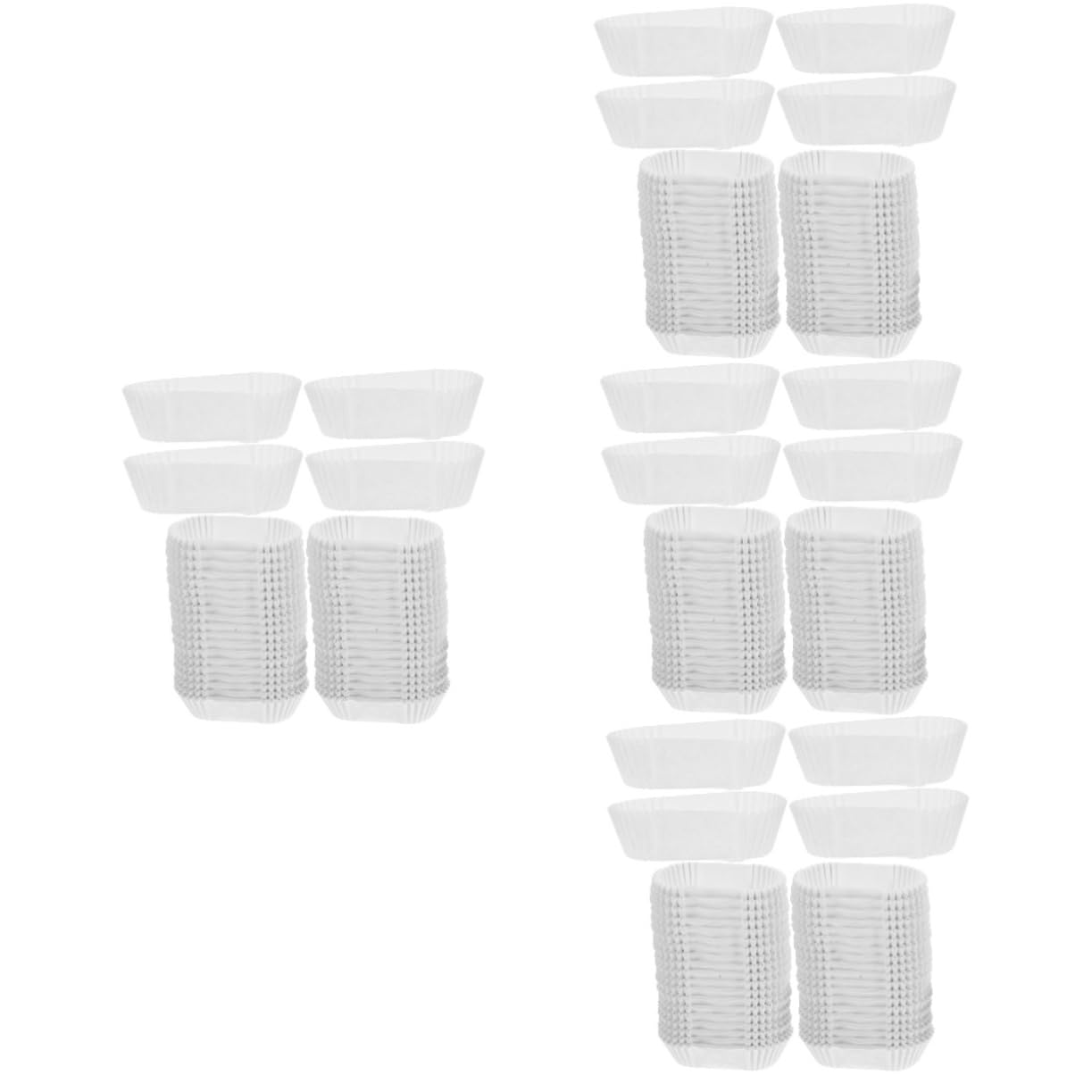 PRETYZOOM 4 Stück Fettdichte Cupcake Förmchen Papier Backförmchen Mini Cupcake Förmchen Brotpapier Tablett Cupcake Hochzeits Pfannen Süßigkeiten