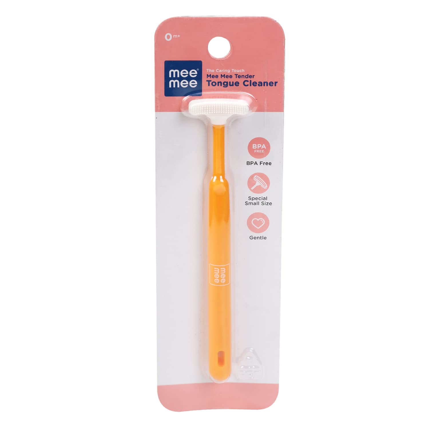 Mee Mee Tongue Cleaner for Baby | Tender Baby Oral Cleaner Toothbrush with Silicone Scraper | Suitable from 6+ Months | With Non-Slip Handle, Soft Rubber Tip and Easy Grip for Kids/Babies (Orange)-image-34
