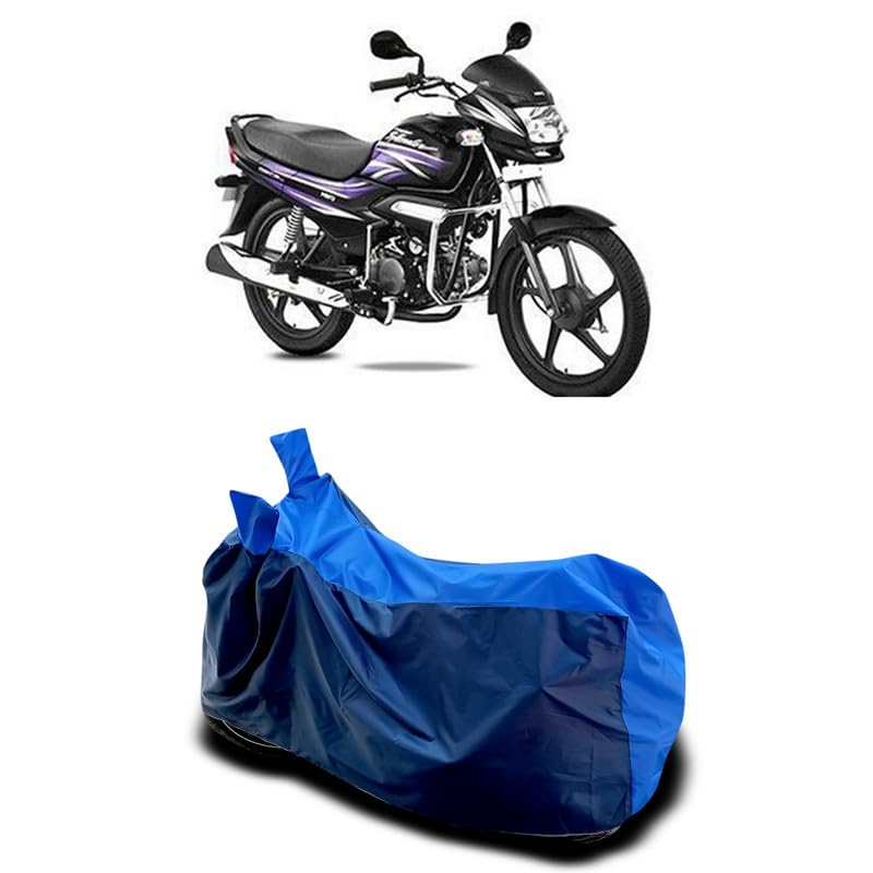 Image of DUFFEL-Two Wheeler Body Cover Compatible with All Variant of Hero Super Splendor BS6 Cover Dust Proof /UV Protection Used for Indoor /Outdoor and Parking Full Body Protection (Red Color)
