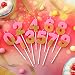 10 Piezas Velas de Número Velas de Cumpleaños Brillantes Rosas Velas de...