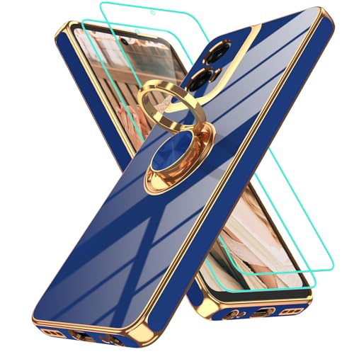 Coque Moto G Play 5G 2024 antichoc à anneau rotatif et béquille