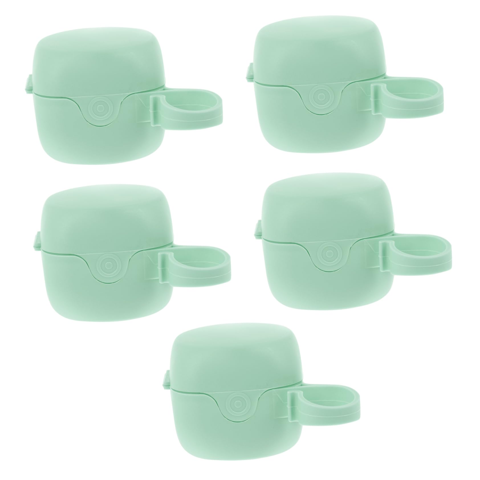 IWOWHERO Pacifier Storage Container Pacifier Holder Box 5pcs Set Newborn Holder for Diaper Bag Portable