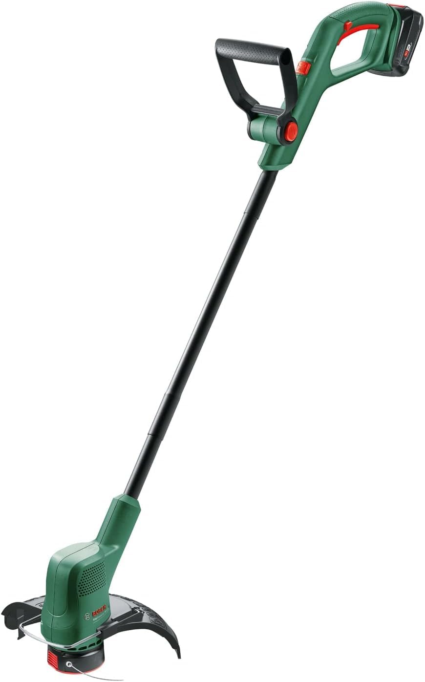 Bosch Tondeuse à Gazon sans Fil CityMower 18V-32-300 (18 V, 1x Batterie 4,0 Ah, Moteur Brushless, Largeur de Coupe : 32 cm, tond Jusqu’à 300 m², dans Une boîte en Carton) & EasyGrassCut 18V-230 EU