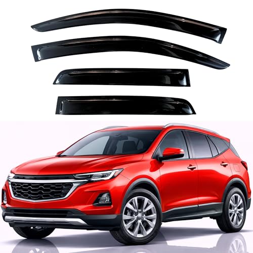 Image of KPY Rain Guards Fit for 2025-2026 Chevrolet Equinox, Out-Channel Window Visors Vent Wind Deflectors 4PC, Car Accessories for 25-26 Chevy Equinox