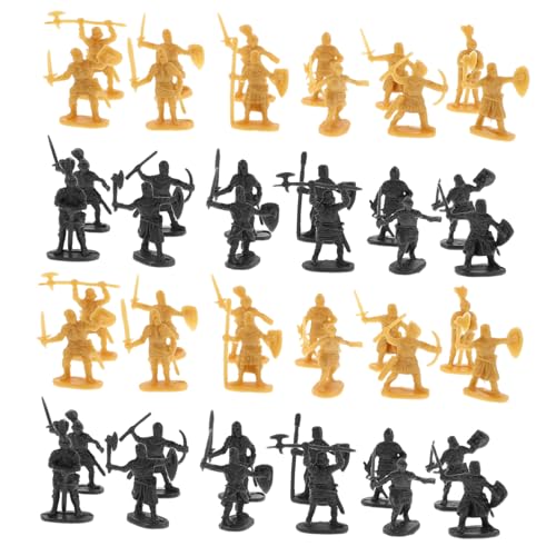 HONMEET Figuras De 400 Piezas para Decoración De para Mayores Juguetes De Cumpleaños Guerreros Adornos para Tartas Caballeros Arcaicos De Plástico