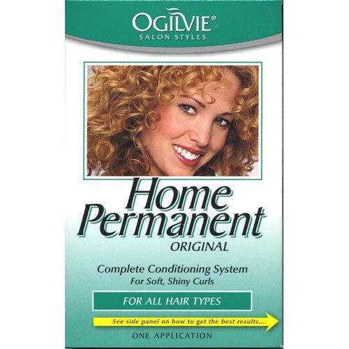 Ogilvie Home Permanent Complete Conditioning System for Soft, Shiny Curls for All Hair Types, One Application