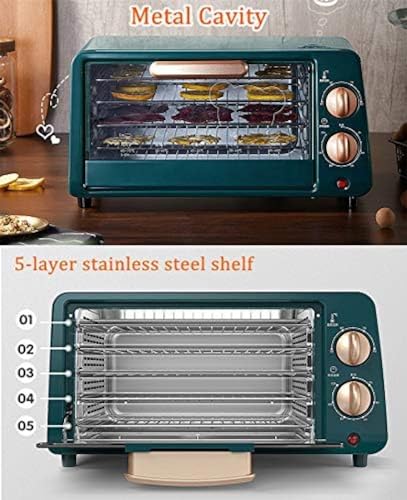 Máquina Desidratadora De Alimentos Com 5 Bandejas Com Receita, Janela De Vidro Completa, Termostato