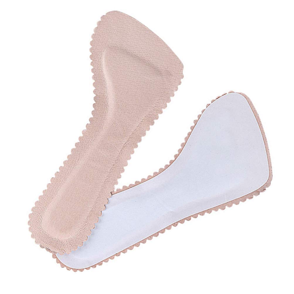 Artibetter 1 Pair of High Heel Insoles Sweat Absorbing Insoles Anti- slip Shoe Cushions Breathable Shoe Inserts Leather Shoe Pads for Girls (Pink)