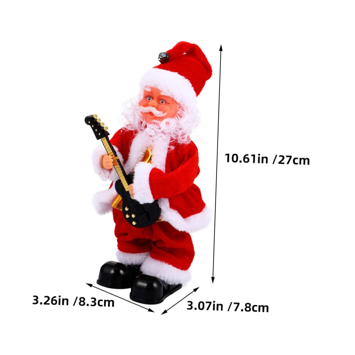 Muñeco Eléctrico de Papá Noel con Sonidos y Movimiento, Juguete Navideño de Plástico y Tela para Niños en Navidad Salón Varios Estilos