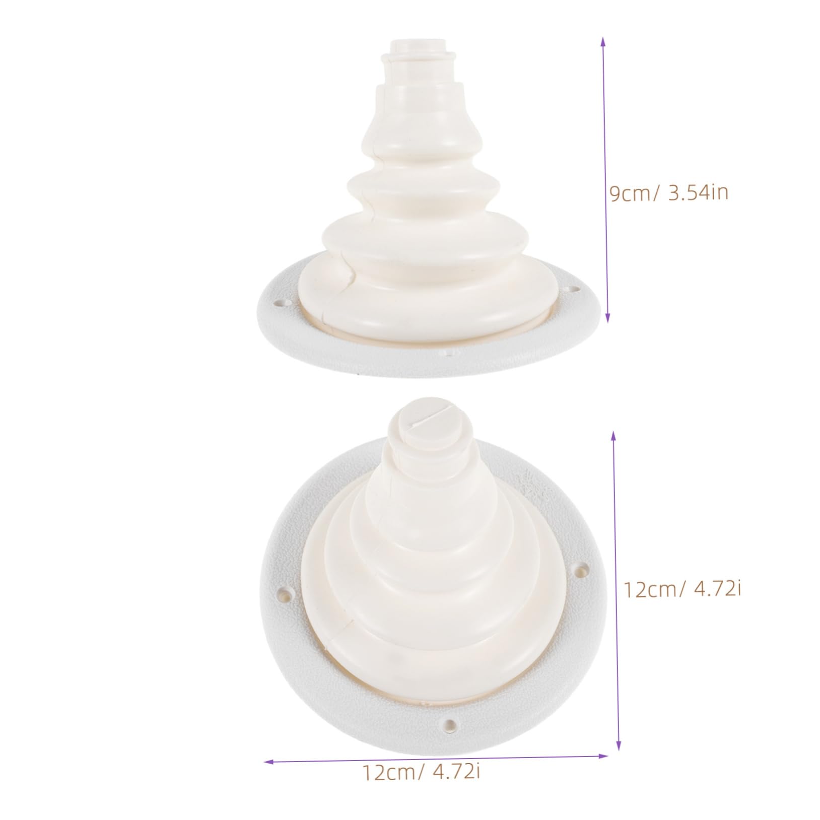 OUNONA Replacement Skimmer Cone Adapter Thread Hole Protective Cover Marine Motor Cable Boot for Cars Boats Yachts Waterproof