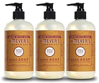 MRS. MEYER'S CLEAN DAY Hand Soap, Apple Cider, Made with Essential Oils, 12.5 oz - Pack of 3