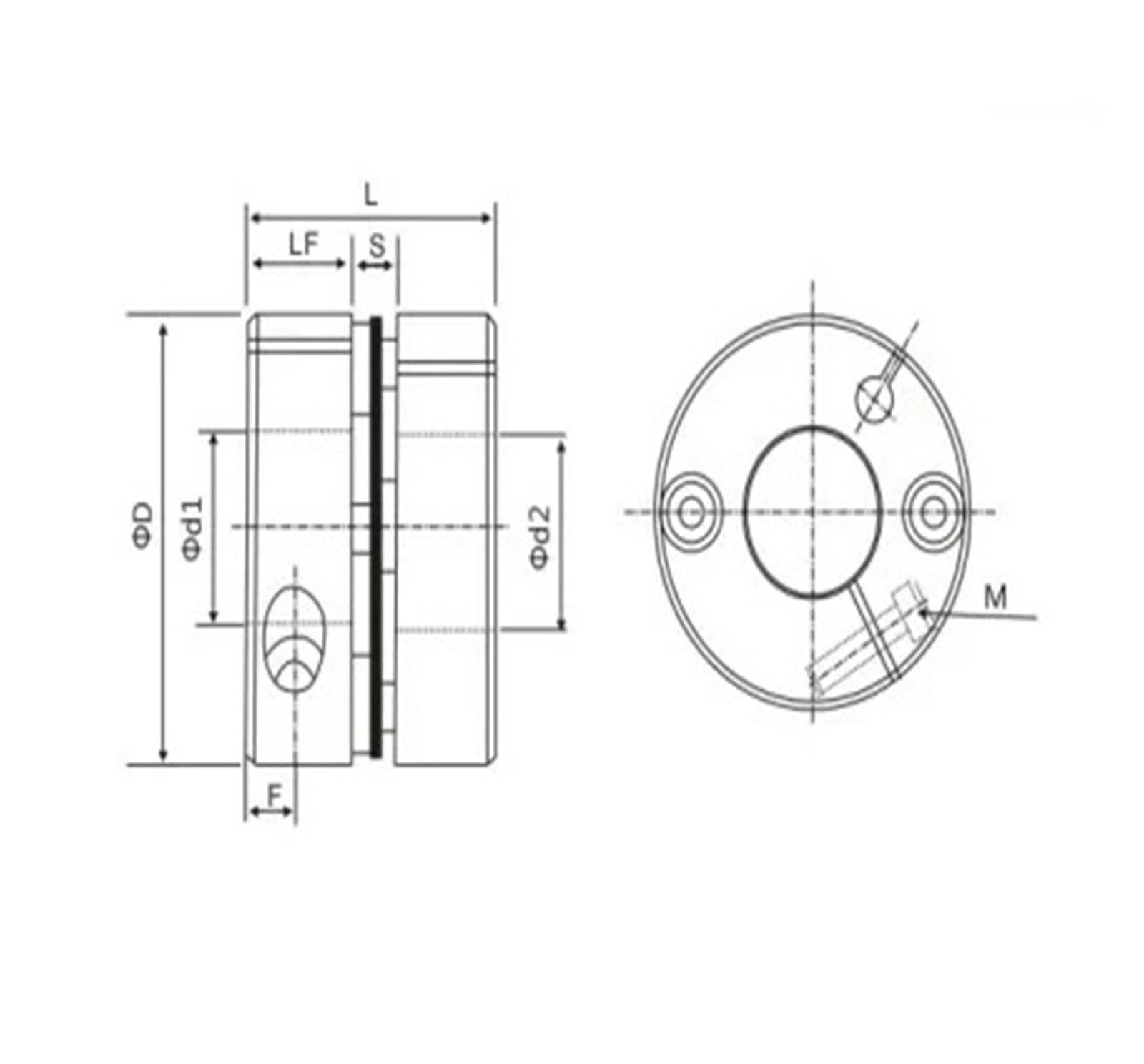 Wellenkupplungen, Aluminiumlegierung, Einzelmembran-Klemmserie, Außendurchmesser 16,6 mm; Länge 16,6 mm(GSE-16.6X16.6-5X5)