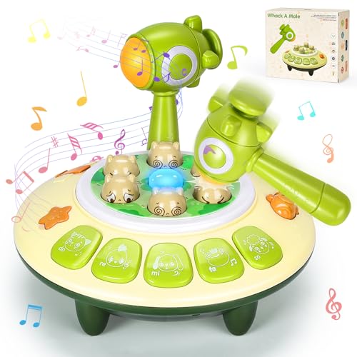 BuzzoXerex Martillo Golpea Topo, Mini Juego Arcade Electrónico, Juguete Montessori Interactivo de Golpear para Niños de 2 a 6 Años BuzzoXerex Martillo Golpea Topo, Mini Juego Arcade Electrónico, Juguete Montessori Interactivo de Golpear para Niños de 2 a 6 Años