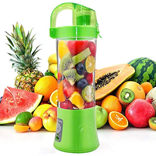 hook.s Licuadora portátil, Mini Taza exprimidora Personal de 400 ml para Batidos y Batidos, Taza exprimidora Recargable USB, Potente máquina mezcladora de Frutas de 4000 mAh