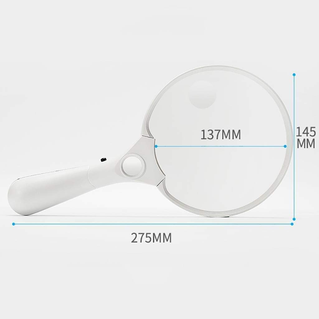 Lupa Ręczna lupa 10-krotna duża soczewka 130 MM Osoby w podeszłym wieku Lupa do czytania Duże powiększenie HD Obserwacja dziecka Identyfikacja Szkło powiększające Beauty Comes