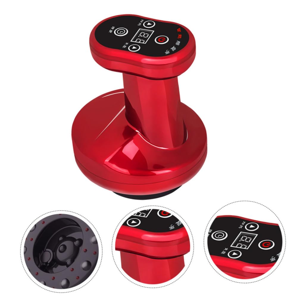 PACKOVE 2sets Massaggiatore Elettrico Ricaricabile Per Drenaggio e Anticellulite Dispositivo Portatile Per Trattamenti Di Benessere e Relax Include Funzione Di Riscaldamento e Aspirazione