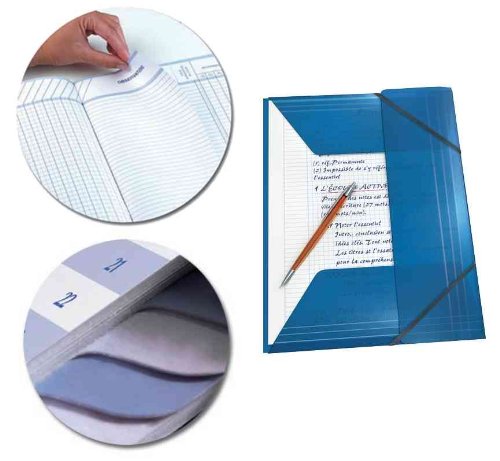 Oxford - Cahier de professeur Collège + Lycée 144 pages A4 2 cahiers- pochette PP 3 rabats + élastiques